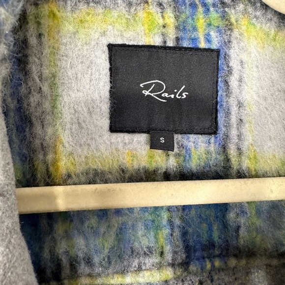 RAILS x Revolve Turner Jacket in Lime Cobalt Smoke‎ Sz S - Picture 10 of 13